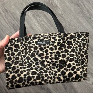 Kate Spade Small Faux Fur Leopard Print Handbag